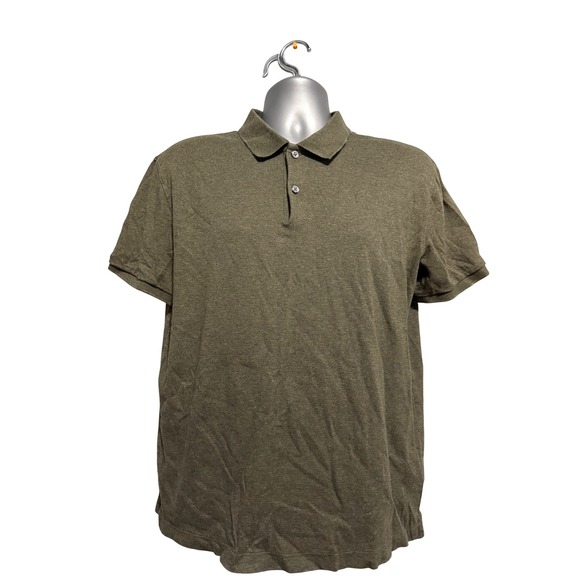 Banana Republic Other - Banana Republic Luxury Touch Performance Polo Shirt Men L Olive Green Cotton A9